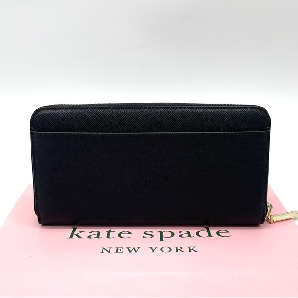 Kate Spade Large Continental Wallet Black - Picture 5 of 9
